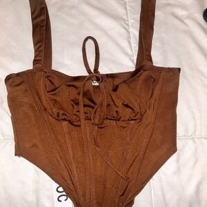 Brown Women's Top